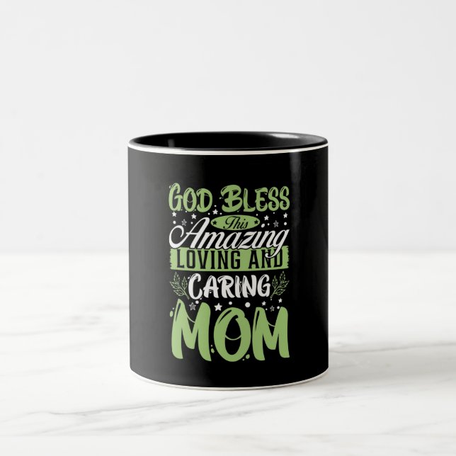 Muttertagskaffee-Tasse Zweifarbige Tasse (Mittel)