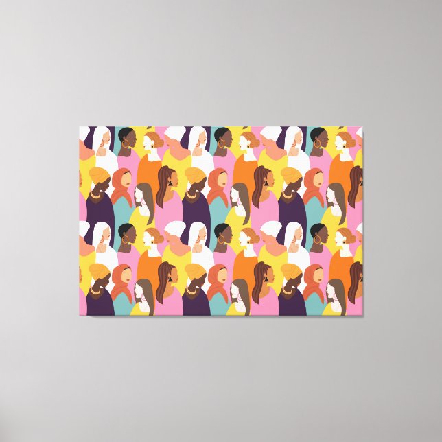 Muttertagskaninchen Leinwanddruck (Vorderseite)