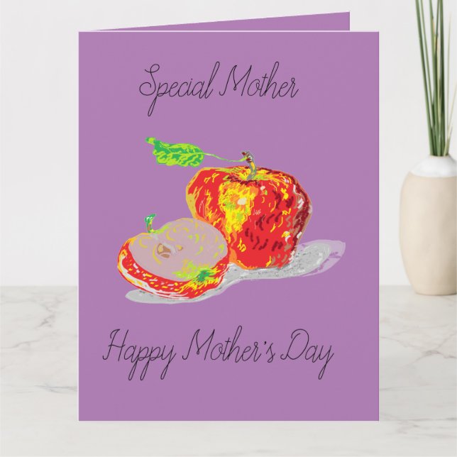 Muttertagskarte / Apfel meines Auges Karte (Vorderseite)