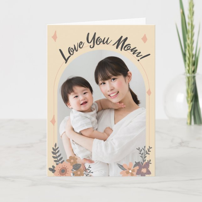 Muttertagskarte Dankeskarte (Vorderseite)