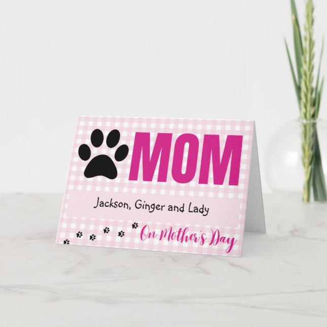 Muttertagskarte der Haustiere Karte (Vorderseite)