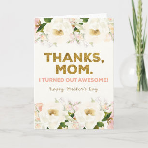 Muttertagskarte drucken   Mama-Blume-Karte Einladung