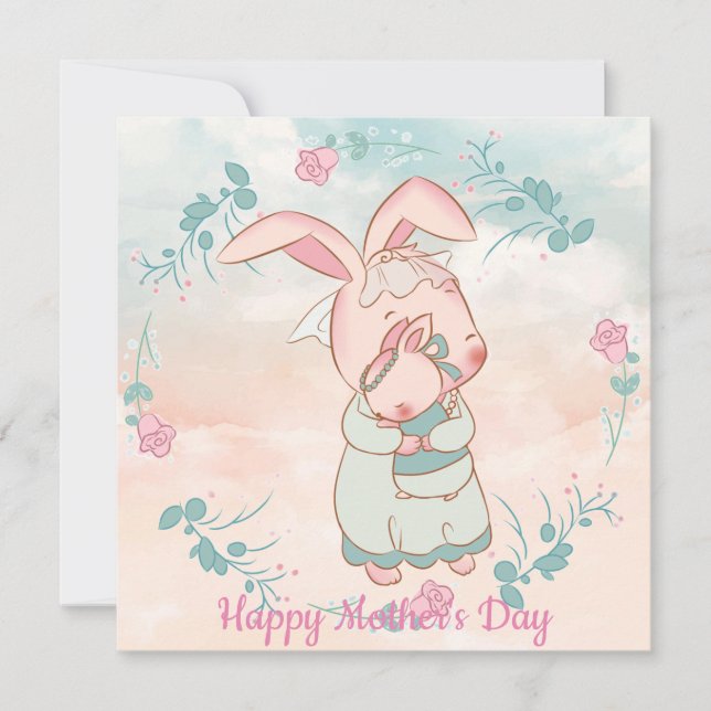 Muttertagskarte Feiertagskarte (Vorderseite)