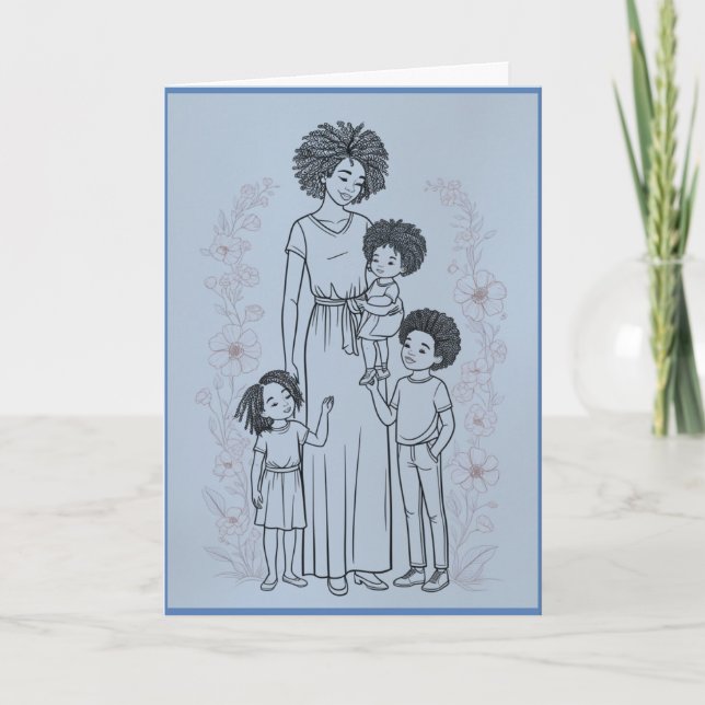 Muttertagskarte Feiertagskarte (Vorderseite)