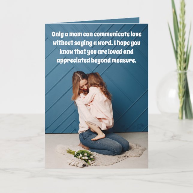 Muttertagskarte Feiertagskarte (Vorderseite)