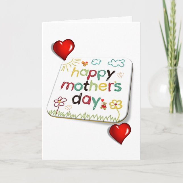 Muttertagskarte Feiertagskarte (Vorderseite)