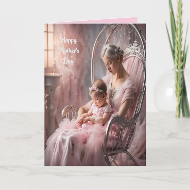 Muttertagskarte First Baby Girl Feiertagskarte (Vorderseite)