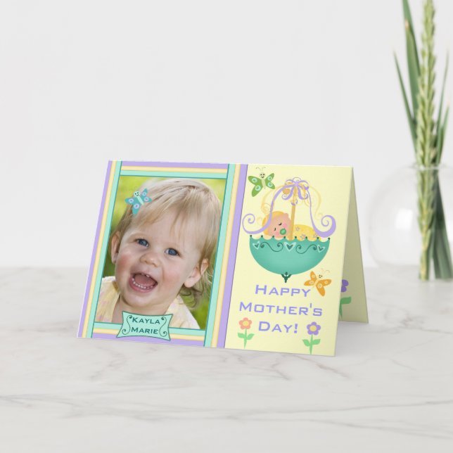 Muttertagskarte für Fotos Karte (Vorderseite)
