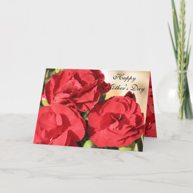 Muttertagskarte für gestreifte Rose Karte (Vorderseite)
