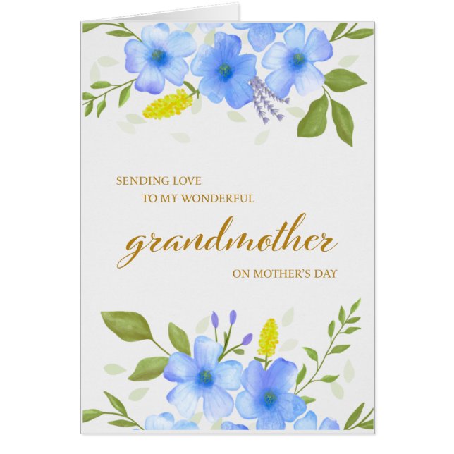 Muttertagskarte für Großmutter (Vorne)