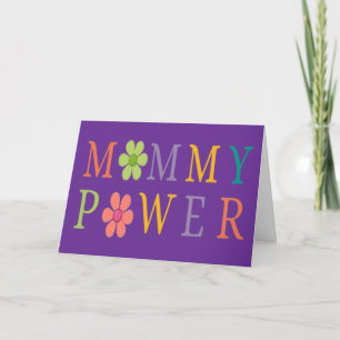 Muttertagskarte für Mama-Power Feiertagskarte
