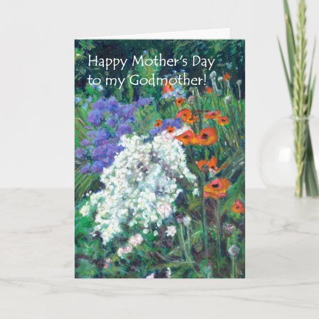 Muttertagskarte für Mutter - Sommergarten Karte (Vorderseite)