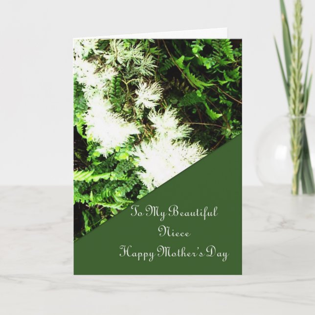 Muttertagskarte für Nichte Karte (Vorderseite)