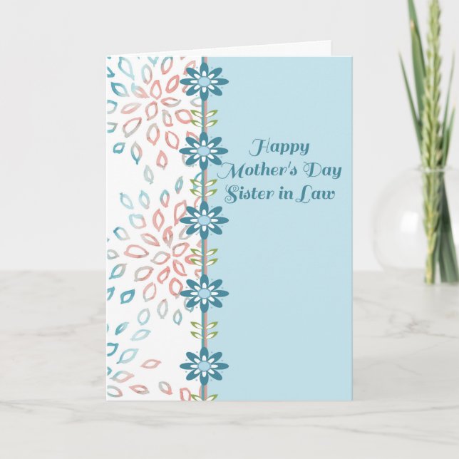 Muttertagskarte für Rechtsgelehrte mit Blume Karte (Vorderseite)