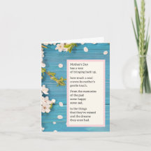 Muttertagskarte - Gedicht