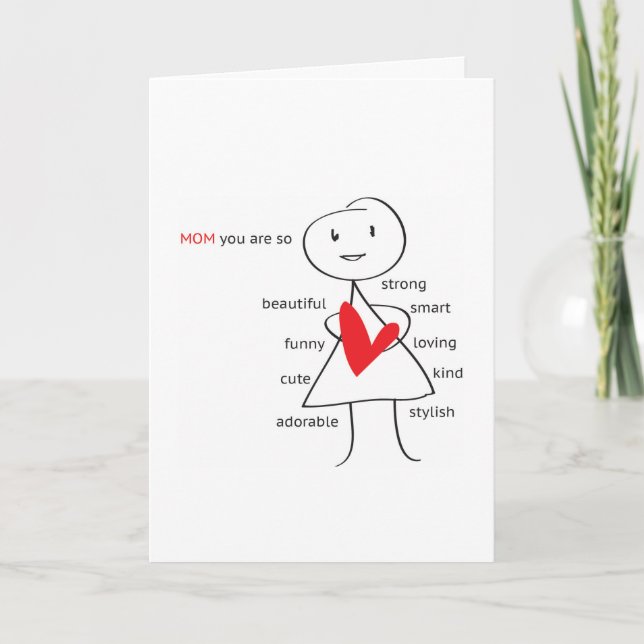 Muttertagskarte Karte (Vorderseite)