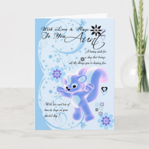 Muttertagskarte. Little Niedlich Skunk Karte
