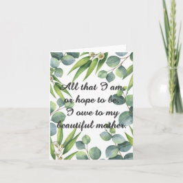 Muttertagskarte - Meine schöne Mutter Karte