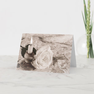 Muttertagskarte mit einer antiken Rose Karte