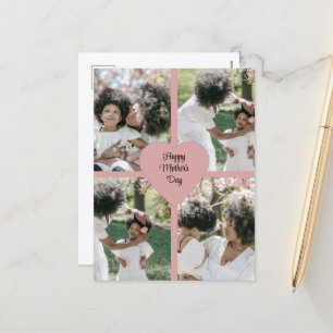 Muttertagskarte mit Foto Collage Feiertagspostkarte