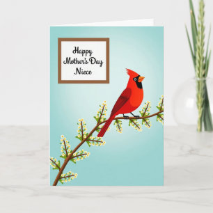 Muttertagskarte mit gefiedertem Vogel Karte
