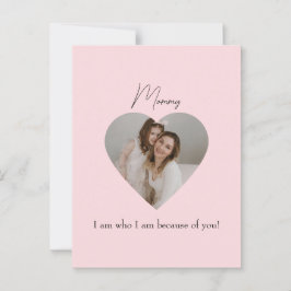 Muttertagskarte mit Herz-Foto Postkarte