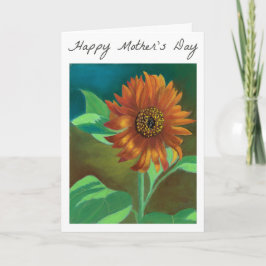 Muttertagskarte Orange Sonnenblumen Karte