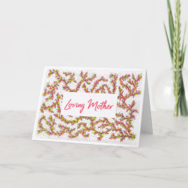 Muttertagskarte Orange und Gelbes Reben Karte