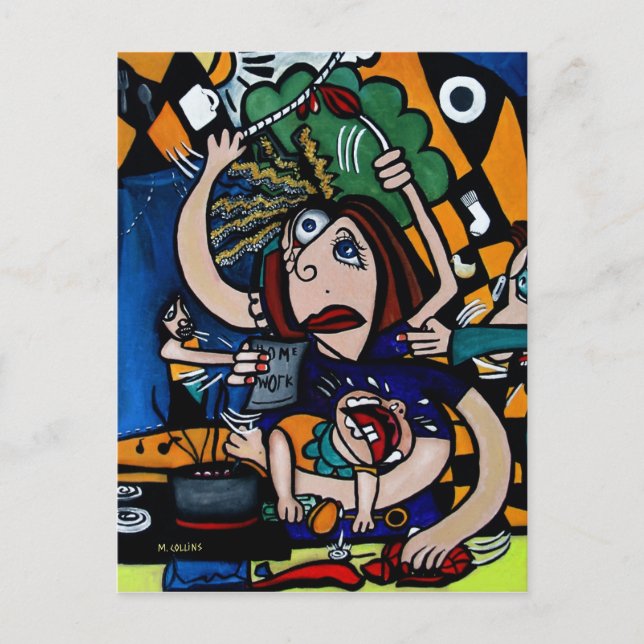 Muttertagskarte Postkarte (Vorderseite)