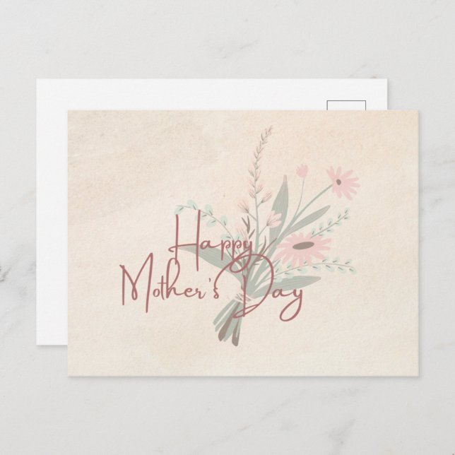 Muttertagskarte Postkarte (Vorne/Hinten)