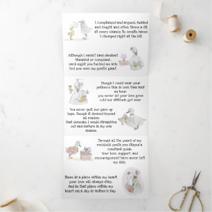 Muttertagskarte (von Sohn) Dreifach Gefaltete Karte