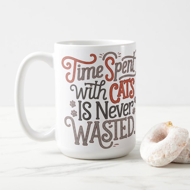 Muttertagskatze Kaffeetasse (Mit Donut)