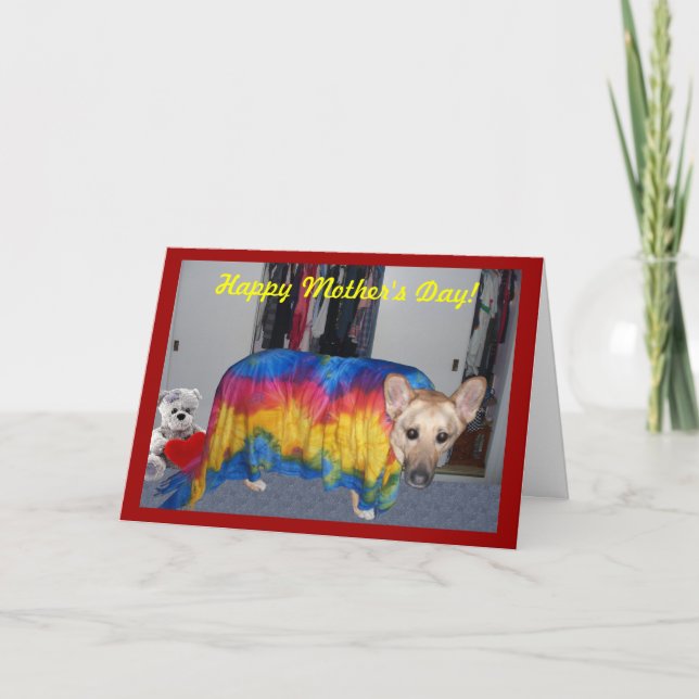 Muttertagskleidung Karte (Vorderseite)