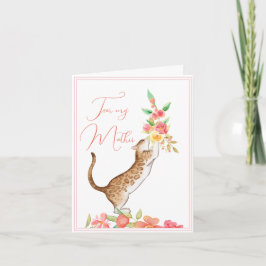 Muttertagskorb aus der Cat Grußkarte Karte