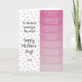 Muttertagskupon Karte