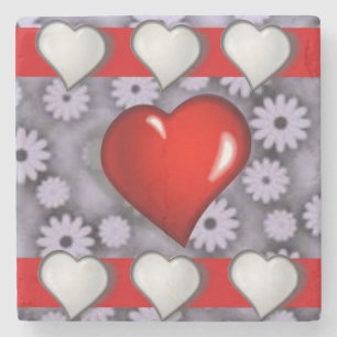 Muttertagsmarmor-Stone-Untersetzer Steinuntersetzer