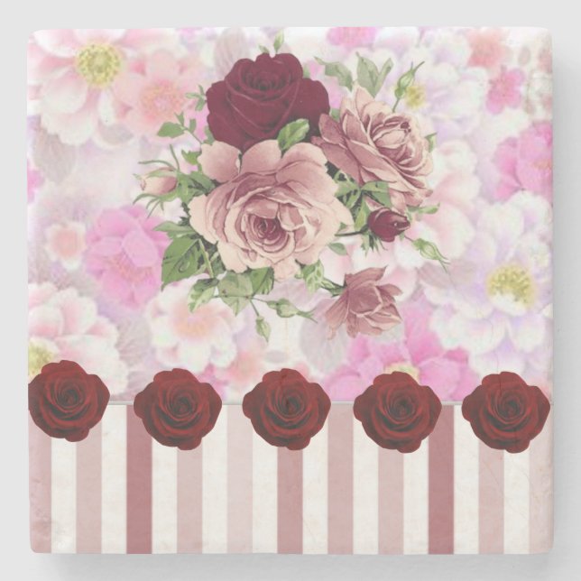 Muttertagsmarmor-Stone-Untersetzer Steinuntersetzer (Vorderseite)