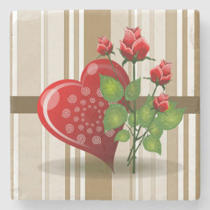 Muttertagsmarmor-Stone-Untersetzer Steinuntersetzer