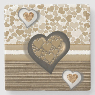 Muttertagsmarmor-Stone-Untersetzer Steinuntersetzer