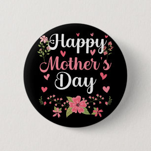 Muttertagsmommy Niedliche Blumenfrauen für Mama Gr Button