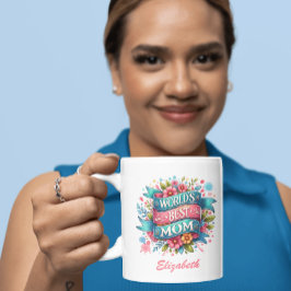 Muttertagsnatur Liebt Personalisierte Blüten Kaffeetasse