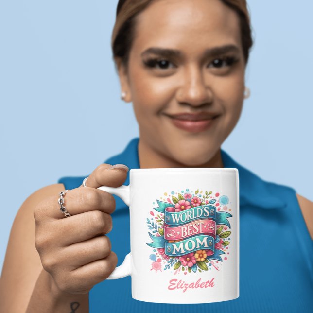 Muttertagsnatur Liebt Personalisierte Blüten Kaffeetasse (Von Creator hochgeladen)