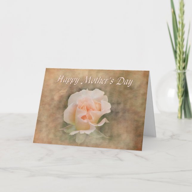 Muttertagspferd-Rose Karte (Vorderseite)