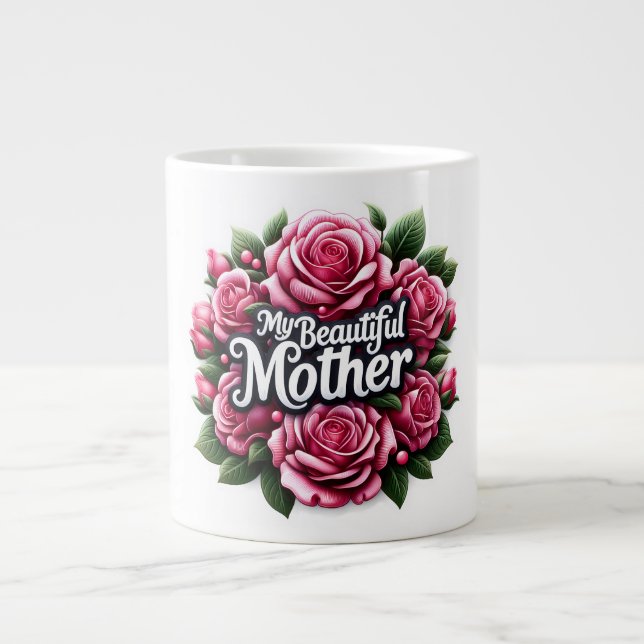 Muttertagsreden "Meine schöne Mutter" Jumbo-Tasse (Vorderseite)