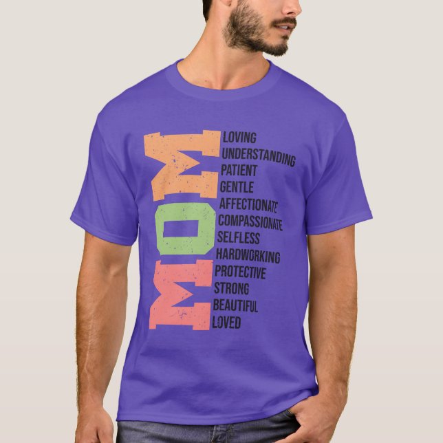 Muttertagsretro T-Shirt (Vorderseite)