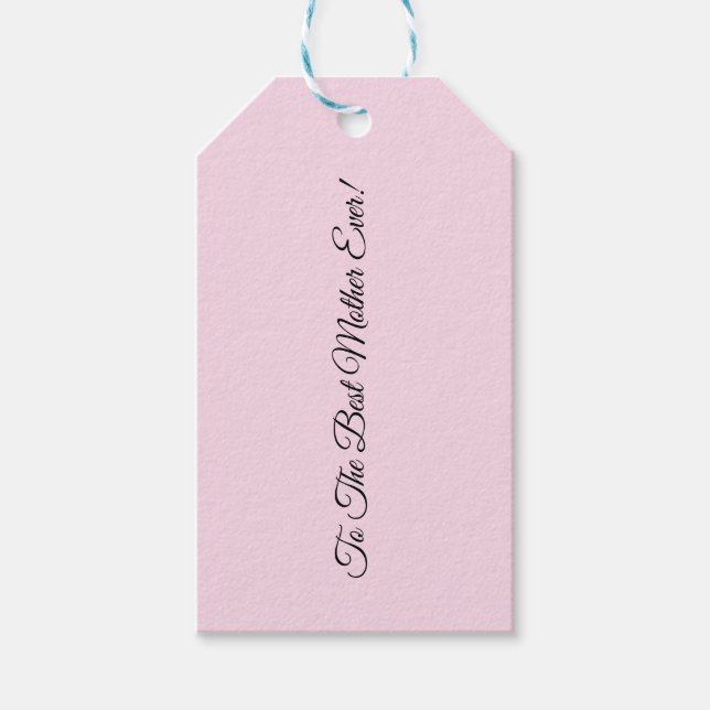 Muttertagsrosa, Geschenk-Tag Geschenkanhänger (Vorderseite)