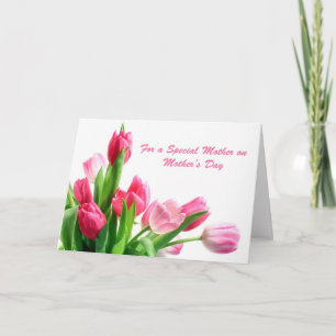 Muttertagsrosa Tulips Karte