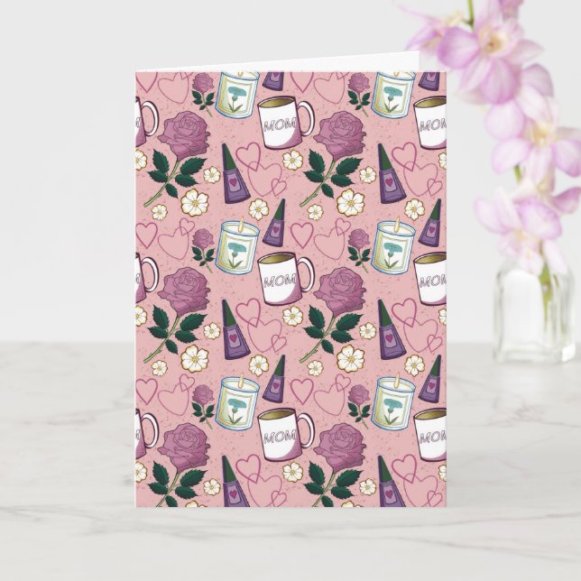 Muttertagsrose Karte (Orchidee)