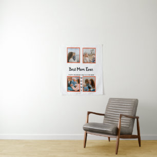 Muttertagsvorstellung für Foto für Mama Wandteppich