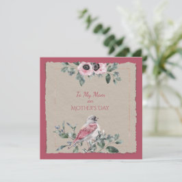 Muttertagswasser-Blume und Vögel